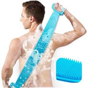 Back Scrubber for Shower,30inches and 35½ inches Two Size for Choosing Silicone